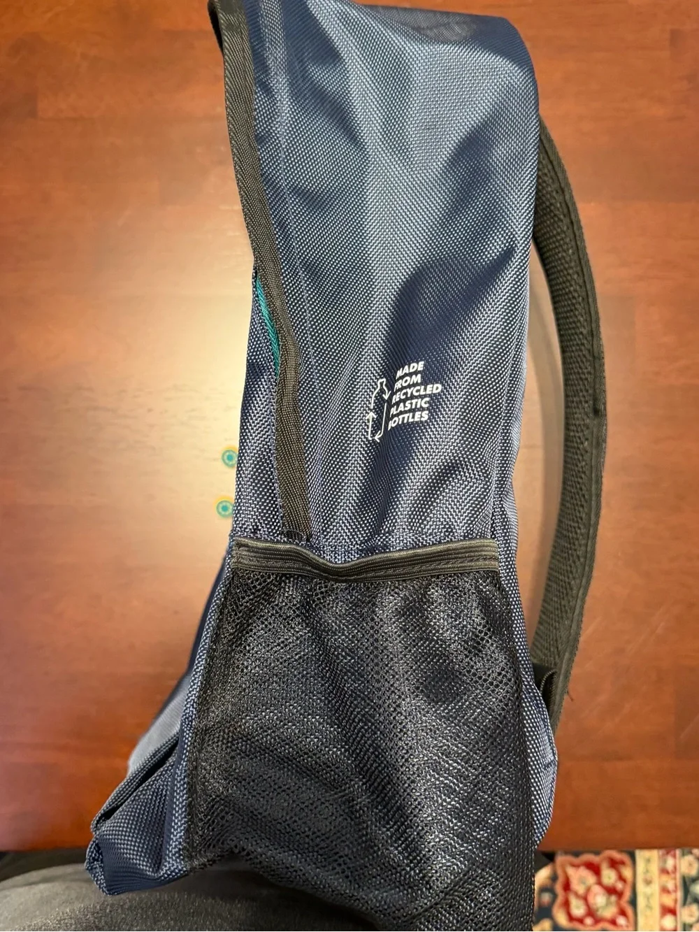 Men's‎ Navy Backpack with Teal Accents